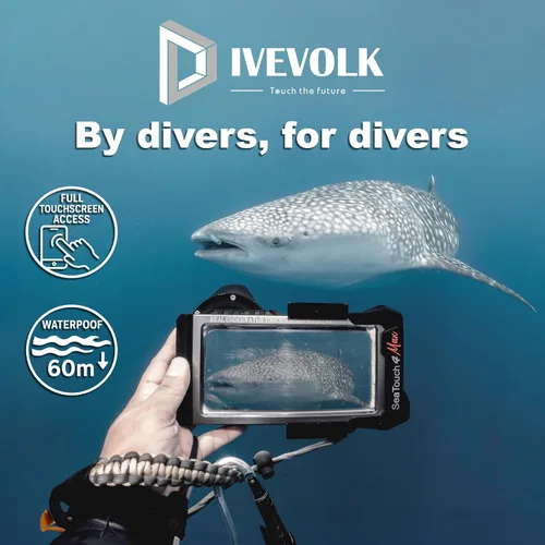 Miniatura 2 de DIVEVOLK Seatouch 4 Max Plus Carcasa táctil subacuática compatible con iPhone 12/12 Pro/12 Pro Max/13/13 Pro/13 Pro Max/14/14 Pro/14 Pro Max/15/15