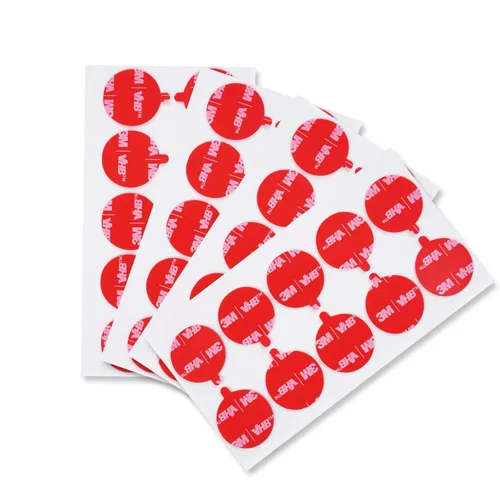 Miniatura 20 de 3M - Almohadillas adhesivas redondas de doble cara de diámetro de 1 pulgada, 20 unidades, 5925 cuadrados de cinta de montaje negra, almohadillas