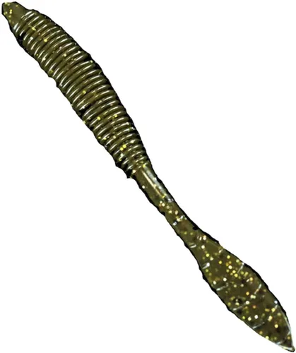 Missile Baits Bomb Shot (4" Drop Shot Lure) - Paquete de 22 GreenPumpkin Flash