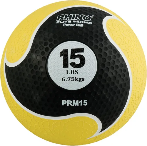 Miniatura 11 de Champion Sports Rhino Elite Medicine Ball – Textured Surface, Superior Grip, Hollow Synthetic Rubber for Consistent Bounce & Durability, Multiple