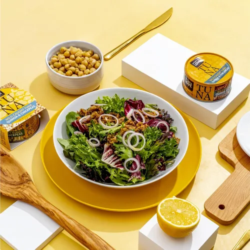 Miniatura 6 de Kitchen & Love Atún atrapado salvaje con quinoa y garbanzos en aceite de oliva, 6 onzas (paquete de 8)