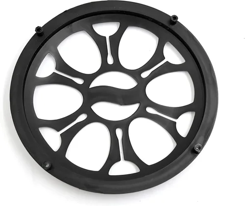 Miniatura 2 de uxcell 4pcs 7 pulgadas negro plástico coche audio woofer subwoofer cubierta de malla