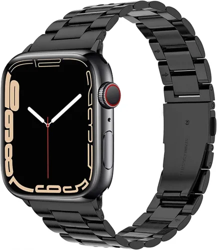 Correas de acero inoxidable compatibles con Apple Watch Band de 1.929 in 1.772 in 1.732 in 1.654 in 1.614 in 1.575 in 1.496 in hombres y mujeres,