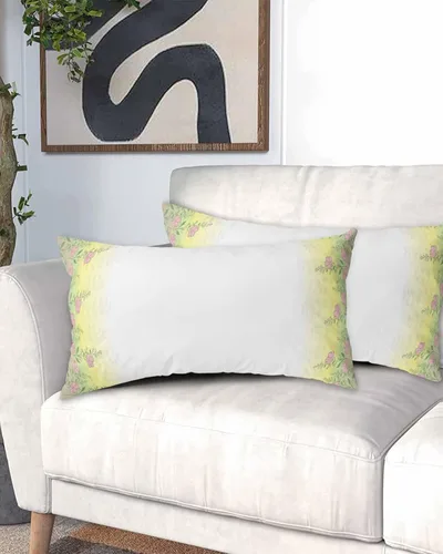 Miniatura 2 de Fundas de almohada de tamaño King con hojas verdes, rosas, flores, fundas de almohada suaves decorativas para sofá de cuerpo largo, con cierre