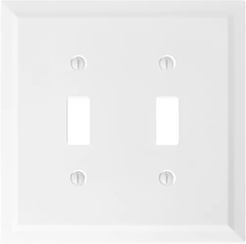 Miniatura 14 de Questech Cubiertas de tomacorrientes, placas de pared dúplex individuales, placas de interruptor de 1 banda, tamaño estándar, cubiertas de toma