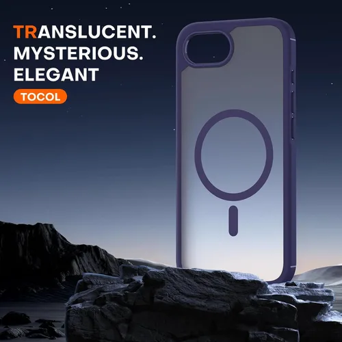 Miniatura 626 de TOCOL Funda para iPhone 11, compatible con Magsafe, protección completa de cámara, imanes integrados, protección contra caídas, funda translúcida