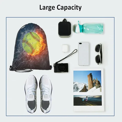 Miniatura 3 de Beabes Bolsas con cordón de llama, mochila y bolsa de gimnasio con cordón, Multi-a190, Mochilas de viaje