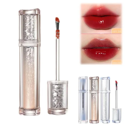 Miniatura 8 de Ice Watery Lip Glossr (té helado de espejo, gelatina ligera Waterys Essence Lips Glaze, brillo tintado hidratante (#04 té negro atardecer, 0.1 fl oz)