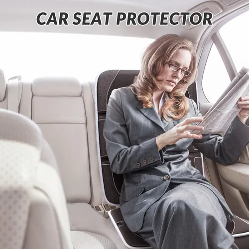 Miniatura 9 de Gimars Protector de asiento de automóvil, 2 unidades, cojín EPE grueso XL, impermeable, tela 600D, funda para asiento de automóvil infantil
