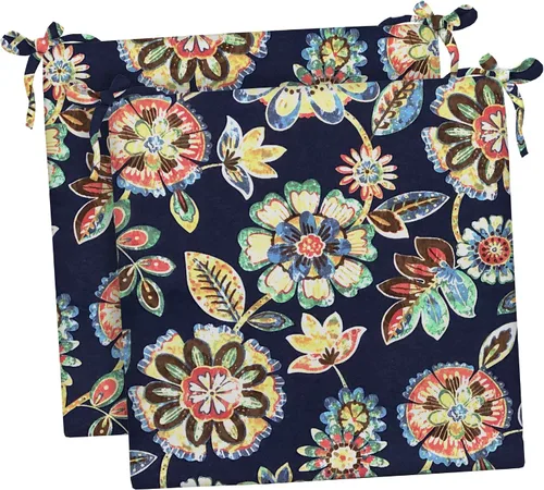 Miniatura 53 de RSH DECOR Juego de 2 cojines de asiento para silla de comedor para interiores y exteriores, 16 x 16 x 2 pulgadas, color a elegir