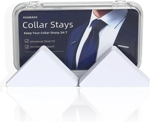 Soporte de cuello para camisas de vestir y polos, soporte de cuello de PVC sin curvatura, refuerzos invisibles antiarrugas para hombres y mujeres,
