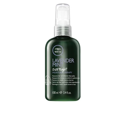 Tea Tree Terapia de humedad de menta lavanda durante la noche, tratamiento sin enjuague, restaura el cabello + mejora la calidad del sueño, para