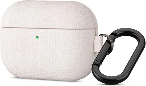 Miniatura 28 de Haobobro Funda de piel para AirPods Pro 3, piel seleccionada respetuosa con la piel, con textura de fibra de carbono, hecha a mano, funda rígida