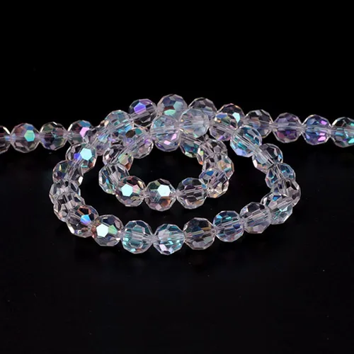 Miniatura 2 de 300 piezas de cuentas de cristal rondelle de 4 mm para hacer joyas, cuentas de cristal facetadas redondas de AB para joyería, cuentas espaciadoras