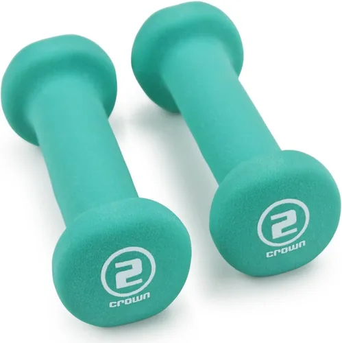 Crown Sporting Goods Pesas de mano de neopreno para esculpir el cuerpo (1 par)