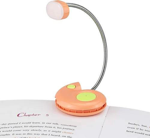 Miniatura 10 de Luz de libro, lámpara LED de lectura con clip, recargable por USB, 3 brillos regulables, magenta