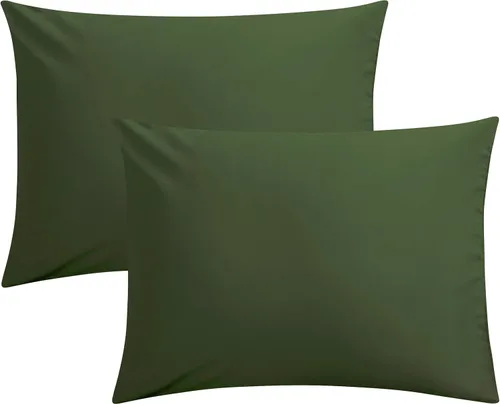 Miniatura 37 de FLXXIE Juego de 2 fundas de almohada de microfibra tamaño Queen, fundas de almohada suaves con cierre de sobre, fundas de almohada resistentes a
