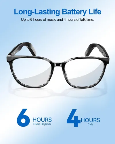 Miniatura 7 de Al - Lentes inteligentes para hombres y mujeres con traducción en tiempo real, lente de cambio de color, música y llamadas con Bluetooth 5.4