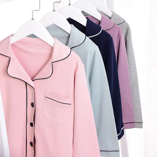 Miniatura 6 de Mallimoda Conjunto de pijama de algodón para niños, pijamas de manga larga con botones