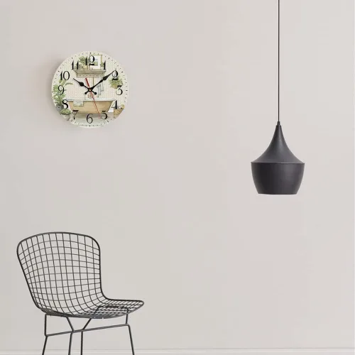 Miniatura 3 de LOKMU Reloj silencioso sin tictac de 10 pulgadas, reloj de pared redondo, decorativo para sala de estar, cocina, hogar, baño, dormitorio, oficina