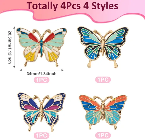 Miniatura 64 de Pandahall - Broches esmaltados de aleación con varios temas, broche de solapa, juego de pines esmaltados