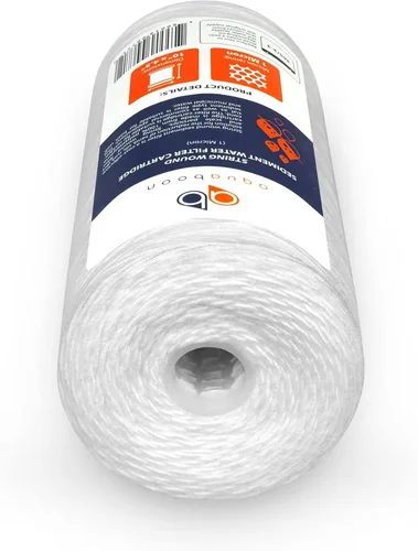 Miniatura 7 de Aquaboon Filtro de agua para heridas de cuerda de 1 micrón, repuesto de 10 x 4.5 pulgadas, cartucho de filtro de agua para toda la casa compatible