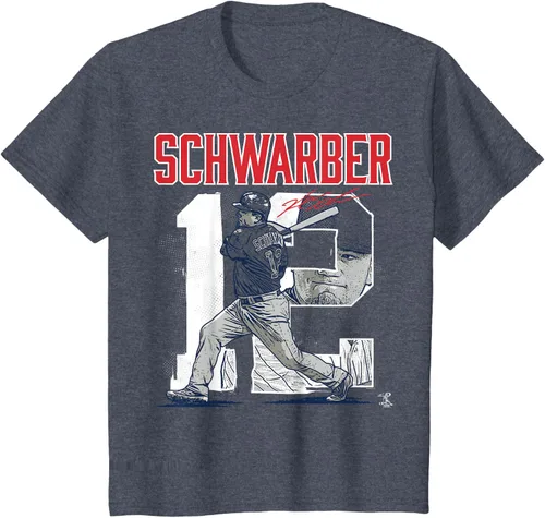 Miniatura 10 de Camiseta con número de jugador de Kyle Schwarber - Ropa, Azul / Patchwork, S