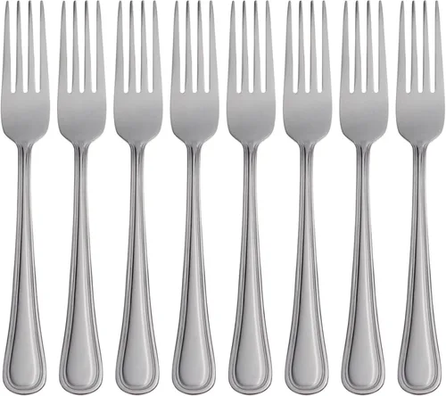 Miniatura 5 de Oneida H081006BL20 Tress Mirror Everyday Dinner Tenedores, juego de 6, 7.95 pulgadas de largo x 1.01 pulgadas de ancho