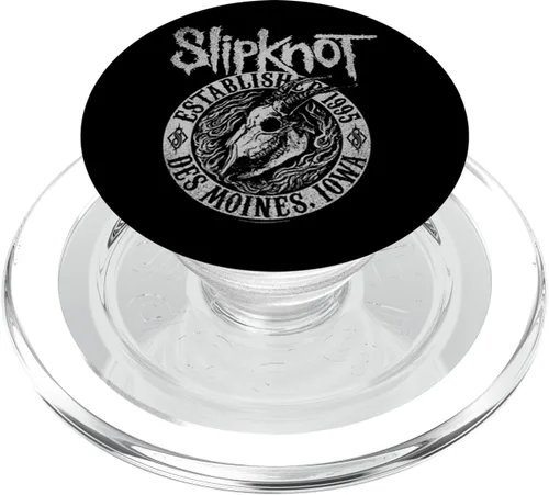 Miniatura 8 de PopSockets intercambiables con diseño de llamas de cabra, color negro