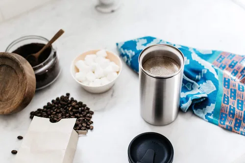 Miniatura 5 de PRESSE by bobble - Vaso de viaje de acero inoxidable con aislamiento y prensa de café francés para preparación sobre la marcha, 13 onzas (negro)