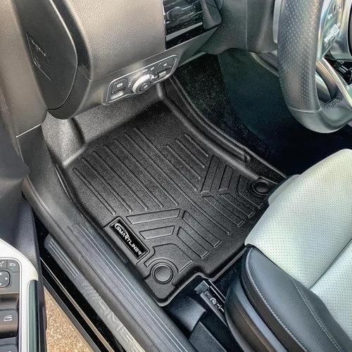 Miniatura 2 de SMARTLINER Juego de alfombrillas de primera fila para todo tipo de clima, compatibles con Mercedes-Benz AMG GLA 35 2021-2025