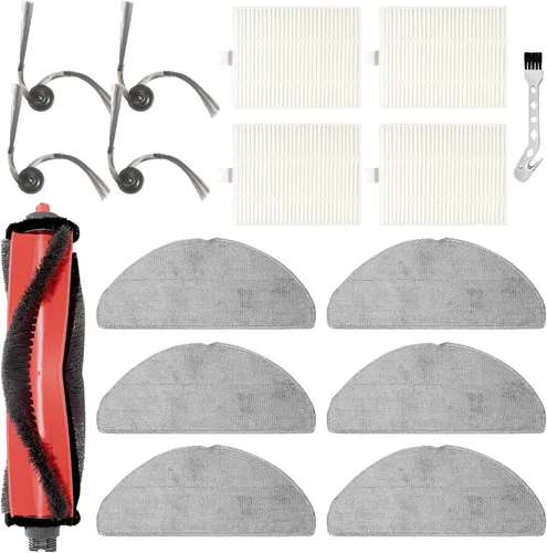 Kit de accesorios para Roborock Q7 M5, Q7 M5+, Q7 L5, Q7 L5+, piezas de repuesto para robot aspirador, 1 cepillo principal, 4 cepillos laterales, 4