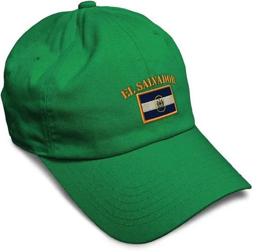 Miniatura 9 de Speedy Pros Sombrero de béisbol suave bordado papá sombrero El Salvador bandera bordado hombres y señoras gorra de béisbol algodón