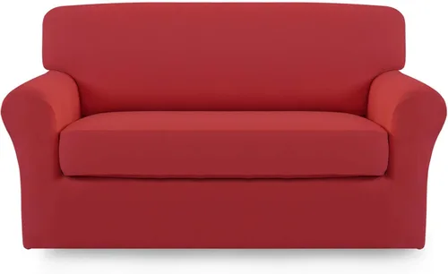 Miniatura 46 de Easy-Going Funda de Sofá Elástica de Microfibra de 2 Piezas – Cubierta de Sofá Suave Ajustada de Spandex, Protector de Muebles Lavable con Parte
