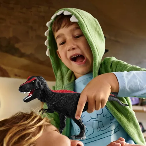 Miniatura 2 de Schleich Dinosaurs - Juguetes grandes y realistas de dinosaurio para niños y niñas, T-Rex de medianoche
