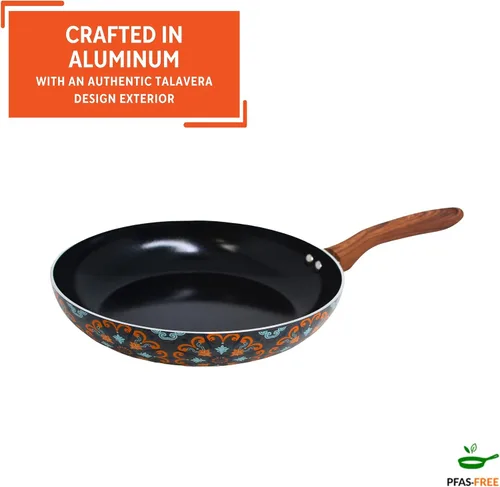 Miniatura 3 de IMUSA Sartén de cerámica antiadherente Talavera de 8 pulgadas, sin PFAS
