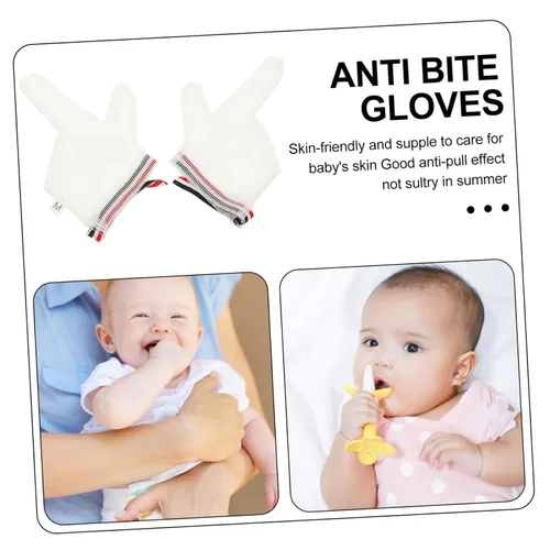 Miniatura 7 de Protector de pulgar para bebé, guantes para chupar los dedos, cómodos y respetuosos con la piel, color aleatorio
