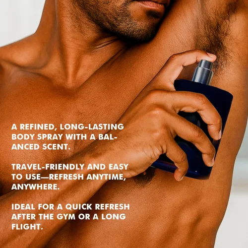 Miniatura 4 de Azulfra Spray corporal para hombres, spray refrescante corporal para hombres, notas de limón, jengibre y sándalo, 3.56 onzas líquidas