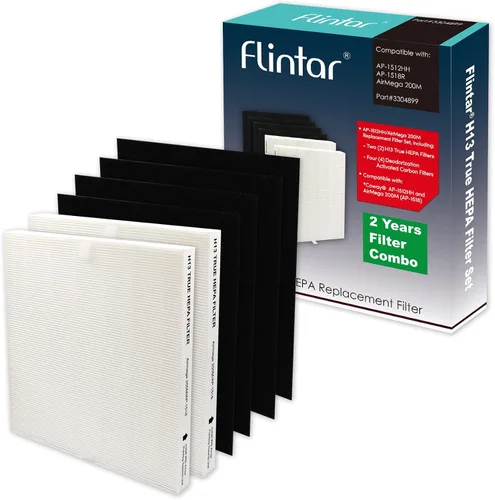 Miniatura 7 de Filtro de aire de repuesto, compatible con purificador de aire Coway AP-1512HH y Airmega 200M, filtro principal de grado H13 y (2) filtros de carbón