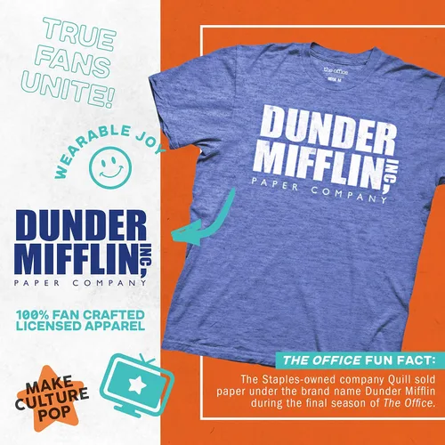 Miniatura 3 de Camisa Ripple Junction de The Office, Dunder Mifflin, para adulto