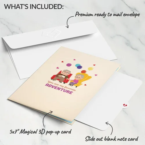 Miniatura 5 de Lovepop Tarjeta desplegable diaria para ella y él – Tarjetas de felicitación 3D de Disney y Pixar para niños, niñas, hombres y mujeres – Mi aventura