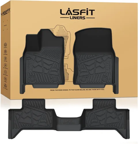 Miniatura 10 de LASFIT Alfombrillas de piso para Toyota Tacoma 2008-2011 Cabina de Acceso Transmisión Automática, Forro de Piso de Ajuste Personalizado para Todo