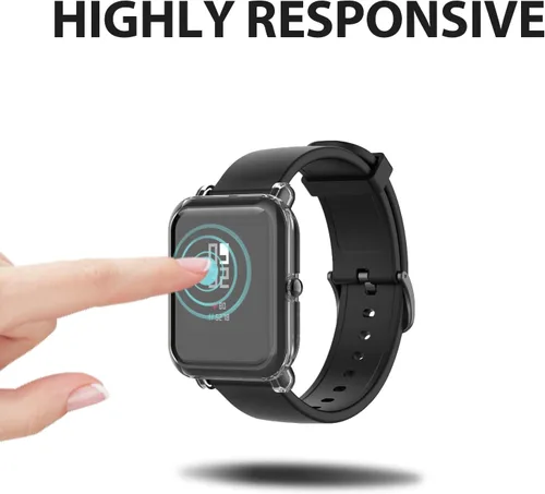 Miniatura 2 de Juego de 3 fundas protectoras de pantalla compatibles con Amazfit GTS 4 Mini/Bip U Pro/Bip S/Bip Lite/Bip 1S Watch, TPU de color suave a prueba