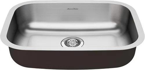 Miniatura 3 de American Standard 18SB6181600S.075 Portsmouth 18" x 16" ADA - Fregadero de cocina de acero inoxidable con cuenco individual