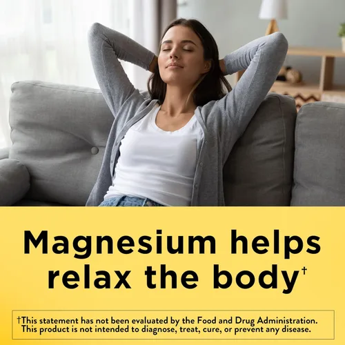 Miniatura 3 de Nature Made Óxido de magnesio 250 mg, suplementos de magnesio para hombres y mujeres, apoyo para la salud muscular, corazón, huesos y nervios, 100