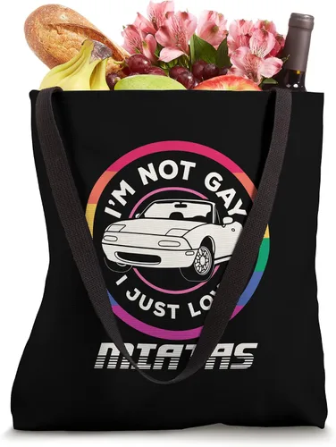 Miniatura 4 de Bolsa de mano con texto en inglés "I Not Gay I Just Love Miatas