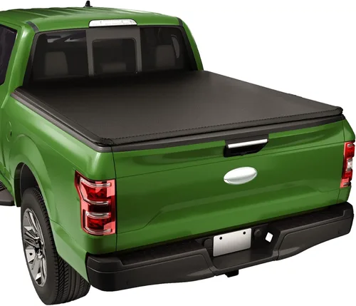 Miniatura 8 de JDMSPEED Cubierta rígida de triple pliegue de 6.8 pies (81.6 pulgadas) para caja de camioneta compatible con F-250 F-350 Super Duty 1999-2023, Suave