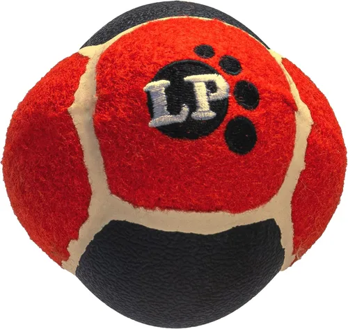 Pet Factory Logical Pet - Pelota de tenis chirriante de 3.5 pulgadas para perro, color rojo, talla única