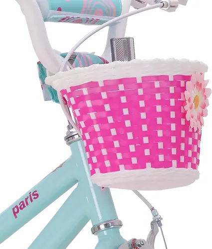 Miniatura 8 de JOYSTAR Paris Girls Bike for Ages 3-8 Years Old, 14 16 18 20 Inch Kids Bike with Training Wheels, Basket and Handbrake, Multiple