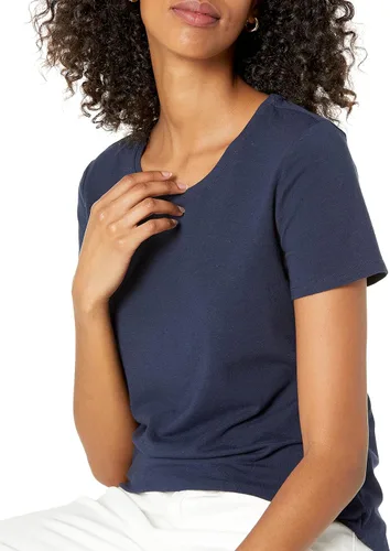 Miniatura 111 de Amazon Essentials Camiseta de manga corta con cuello redondo para mujer, de secado rápido, para entrenamiento, gimnasio, paquete múltiple